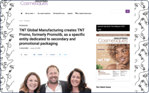TNT Global Manufacturing creates TNT Promo, formerly Promolib, as a specific entity dedicated to secondary and promotional packagingNews